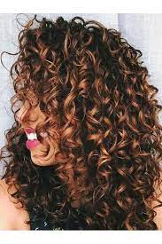 Brunette Curls With Auburn Balayage Hair Color Auburn Curly Hair Styles Hair Styles