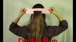 No need to secure with an elastic. Ez Hair Bun In English Double Bun Roll A Bun Twist A Bun Half Bun Bun Twisters Youtube