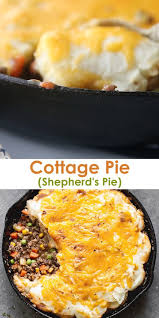 Easy Cottage Pie Made With A Mixture Of Ground Beef Ground Sausage And Mixed Vegetables In A Delicious Gravy And Baked Under A Layer Of Fluffy Mashed Potatoes Recipe Cottage