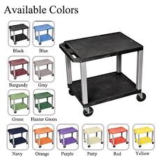 Tuffy dog toys are tough, durable plush pet toys with squeakers. Buy H Wilson 24 5 High Tuffy Utility A V Cart 2 Shelf Nickel Legs