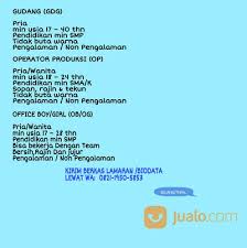 10 lowongan kerja gombong bulan juli 2021. Lokerindo Penipuan