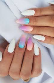 20 Cute Summer Nail Designs For 2020 In 2020 Almond Nails Designs Almond Acrylic Nails Designs Cute Summer Nail Designs