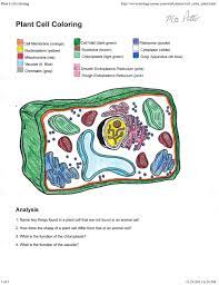 Engaging, hands on, and interactive worksheet / coloring page for plant and animal cell structure. Plant Cell Coloring Key 0 On Plant Cell Coloring Key Plant Cells Worksheet Animal Cells Worksheet Cells Worksheet