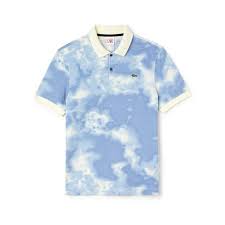 Polo Lacoste Live Masculina Branco Azul Claro Zattini