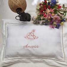 Slowly getting back into 'work'. Sharing with u one of my all time favorite  design , oxford flap pillow with rocking horse embroidery 😍😍😍  #barangbabycomel #personalisedgiftsarethebestgifts🎁