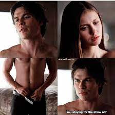 Voce Vai Ficar Para O Show Ou Vampire Diaries Funny Vampire Diaries Vampire Diaries Damon