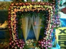 Fresh Artificial Flowers Decoration Ganapati Decoration Flower Decorations Festival Decorations