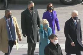 President joe biden and vice president kamala harris at work for first time since taking office. Lk3vrc D08yegm