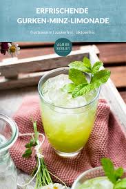 Fructosearme Gurken Minz Limonade Sugarfree Naturally Rezept Zuckerfrei Limonade Gurke