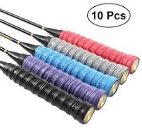 10pcs Tennis Badminton Racket Grip Tape Anti Slip Soft Racket Grip Wrap  Overgrip