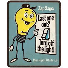 Turn Off The Light Wall Decal Save Electricity Poster Electricity Poster Energy Conservation Poster