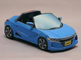 自動車ペーパークラフト honda s660 2015 ペーパークラフト 自動車 紙
