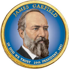 2011 Colorized James A. Garfield Presidential Dollar