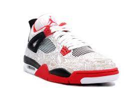 air jordan 4 iv retro laser white varsity red black kicksonfire com air jordans retro shoes nike air jordans