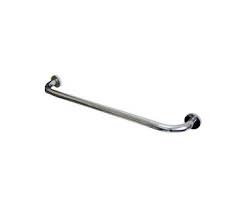 Safety grab bar with soap basket positive 3 point fixation 18 gauge solid brass construction up to 180 kilo. 655 Mm Chrome Plated Brass Grab Bar Towel Rail