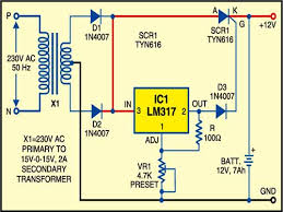 A battery can be charged with just a small amount of ac voltage or dc voltage. Micro Inverter Project Detailed Circuit Diagram Available