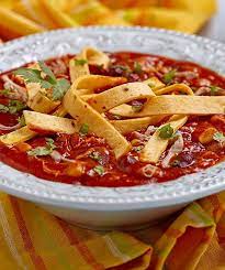 Add broth, tomato and celery. Campbell S Chicken Tortilla Soup Kits The Kitchen Magpie Chicken Tortilla Soup Healthy Chicken Tortilla Soup Tortilla Soup