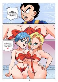 Vegetas Gift Ft. Bulma And Android 18 By FunsexyDB | Dragon Ball Premium  Hentai