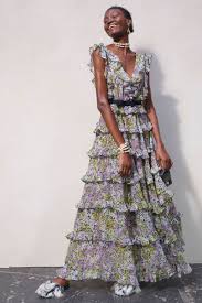 Giambattista Valli X H M Shop The Collection Floral Print Maxi Dress Colorful Dresses Giambattista Valli Dress