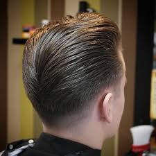A beautiful cut that also suits any face type, whether oval, round, square, or elongated. Good Look Of The Day Going Out To Barber Cater Super Clean And On Point Fade Ducktail Barber Bar Long Hair Styles Men Mens Hairstyles Ducktail