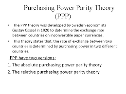 Purchasing power parity and the long run. Lecture 3 Foreign Exchange Rate Determination Some Basic