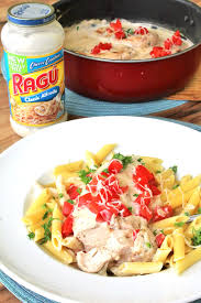 Looking For Quick And Easy Meal Solutions Check Out The Ragu Chicken Alfredo With Ragu Sauce Recipe Simple Chicken Alfredo Recipe Easy Chicken Alfredo Pasta