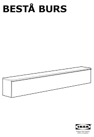 Wipe off the surface with a dry cloth. Ikea Besta Burs Assembly Instructions Manual Pdf Download Manualslib