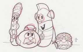 The art of jeff west: Veggietales Jonah Coloring Pages
