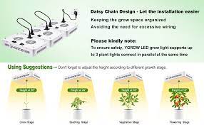 No light waste,100% completely light ingestion and discharge the light more equally than a conventional bulb, ensure higher light power and productivity. Amazon Com Ygrow 1500w Led Grow Light Full Spectrum Grow Lamp With Daisy Chained Design Reflector Series Plant Grow Lights For Indoor Plants Veg And Flower Garden Outdoor