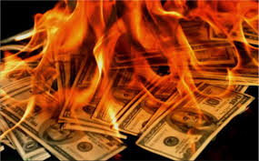 Image result for burning money pics