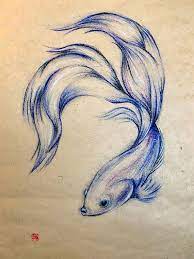 Here you will learn about drawing children's face and head from the front view with these tutorials to create great drawings. Blue Angel Original 20 X 30 Oil Pastel Siamese Fighting Fish Drawing Fish Drawings Animal Drawings Oil Pastel Drawings