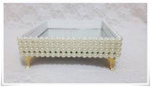 Caixa De Mdf Decorada Com Perola E Espelho Bandeja Com Perolas E Espelho No Elo7 Artes Para Voce By Luciana Bilches 5e0db8 Bandeja De Perola Bandeja Espelho