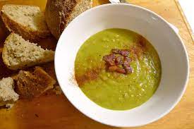 Split pea soup is a lot like your favorite pair of slippers—it might not look like much, but boy does it make you feel all warm oz. Split Pea Soup With Bacon Ends Coolcookstyle