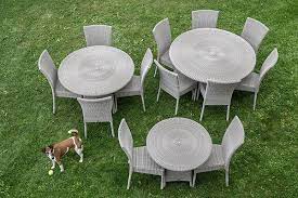 table de jardin en resine galet ronde cigale diametre 80 cm table et chaises de jardin table de jardin chaise de jardin
