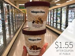 How much does the shipping cost for haagen daz spirits ice cream? Haagen Dazs Ice Cream As Low As 1 55 At Publix Stock Your Freezer Save