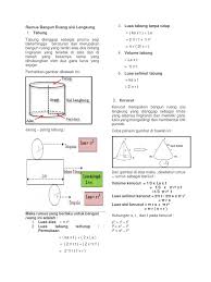Perangkat pembelajaran bangun ruang dengan pendekatan kontekstual untk mengembangkan karakter siswa smp. Rumus Bangun Ruang Sisi Lengkung Pdf