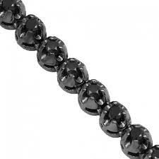 10k Solid Gold Black Rhodium Plated Mens Black Diamond Tennis Chain 8 60 Ctw Diamond Chains For Men Black Rhodium Diamond Chain