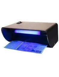Detector de billetes falsos con doble tubo u.v. Santiago Kohn Detector De Billetes Falsos Uv Herramientas Instrumentos De Medicion Y Deteccion