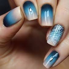 Black And Blue Ombre Nails Nail Design Using White And Gold On Dark Blue Light Blue And Beige Lace Nails Trendy Nail Art Designs Blue Nail Art Designs