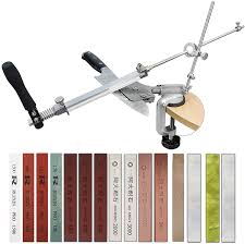 Buy Bavnnro Professional Knife Sharpener Knife Sharpening Kit System 360 Flip Design Stainless Steel Home Knife Sharpening Kit Abrasive Holding System Tools With Whetstones Online In Poland B08tbnsnks
