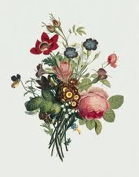 More than 200 000 vintage pictures are available from my website: Trendy Vintage Flowers Poster Botanical Prints Ideas Flower Bouquet Tattoo Flower Drawing Bouquet Tattoo