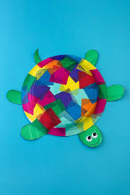 Tissue Paper And Paper Plate Turtle Craft Turtle Crafts Animal Crafts For Kids Paper Plate Crafts For Kids