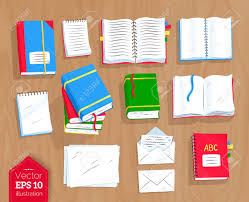 top view vector illustration set of books and notepads on wooden royalty free cliparts vectors and stock illustration image 114766643 top view vector illustration set of books and notepads on wooden
