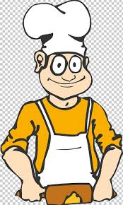 > black and white drawing with the cook clipart. Chef Cooking Food Png Clipart Art Artwork Baker Black And White Boy Free Png Download