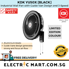 Then it looks like you're in need of a wall fan. Kdk Yu50x Industrial Wall Fan With Guide Van Design And 3 Speed Limited Edition Colour Black Free Delivery Lazada Singapore