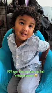 Curly Head Blasian Boy Lincoln Nebraska