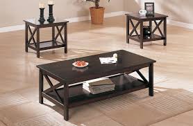 This coffee table features an industrial style, so it will give your home an edgy warehouse feel. P3069 Coffee Table 2 End Tables F3069 Poundex Coffee Tables In 2021 Coffee Table End Table Set Brown Coffee Table Coffee Table