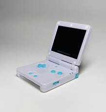 Eu Gameboy Advance Sp White With Light Blue Buttons Ips V2 Display 150 Shipped Within The Eu Will Ship To Other Continents Territories Upon Request Gameboymarketplace