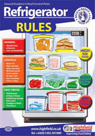 Poster 14 Refrigerator Rules Highfield Training Products