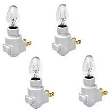 Plug In Night Light Module Includes 4 Watt Bulb White Plastic Great For Making Your Own Decorative Night Lights Pack Of 4 Walmart Com Walmart Com
